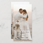 Foto und Script-Hochzeit speichern das Date-Leseze (Vorne/Hinten)