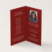 Foto und Service an der Vorderseite des Red Waterc Visitenkarten (Innenseite)