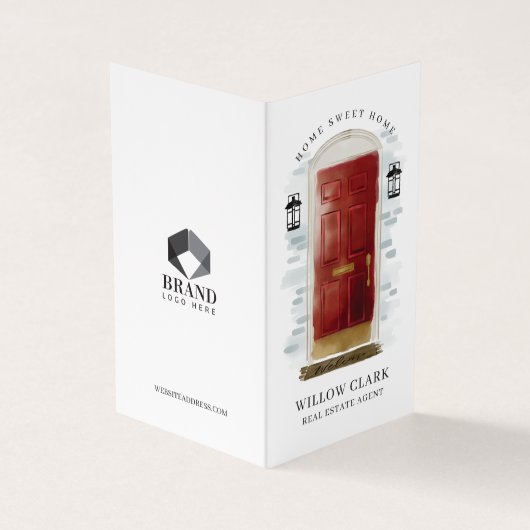 Foto und Service an der Vorderseite des Red Waterc Visitenkarten (Vorderseite)