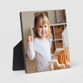 Foto und Skriptname Ihres Kindes Fotoplatte (Vorderseite)