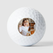 Foto und Skriptname Ihres Kindes Golfball (Vorderseite)