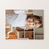 Foto und Skriptname Ihres Kindes Puzzle (Horizontal)