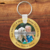 Foto- und TEXT-benutzerdefinierte Schlüsselanhänge Schlüsselanhänger (Vorderseite)