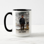 Foto und Text Bester Vater je hinzufügen Tasse (Links)