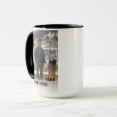 Foto und Text Bester Vater je hinzufügen Tasse (Vorderseite Links)