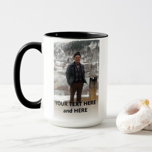 Foto und Text Bester Vater je hinzufügen Tasse (Mit Donut)
