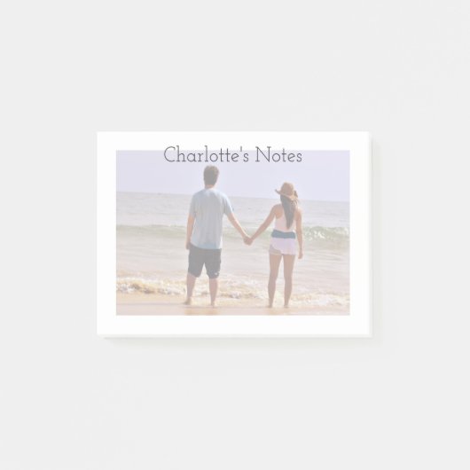 Foto und Text Eine Art Personalisiert Post-it Klebezettel (Vorderseite)