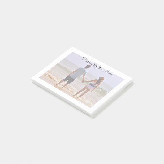 Foto und Text Eine Art Personalisiert Post-it Klebezettel (angewinkelt)