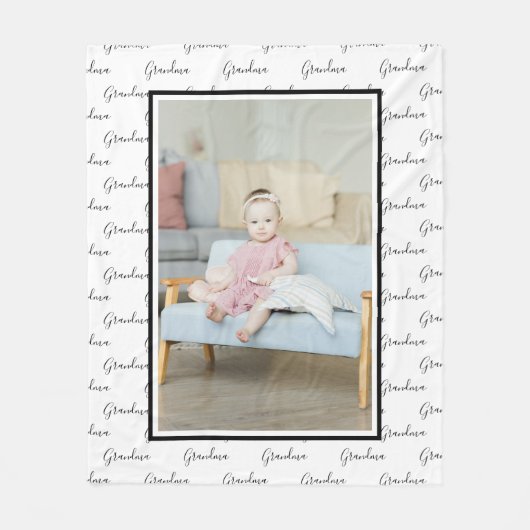 Foto und Text Einzigartige Personalisierte DIY Fleecedecke (Vorderseite)