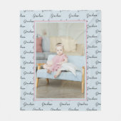 Foto und Text Einzigartige Personalisierte DIY Fleecedecke (Vorderseite)