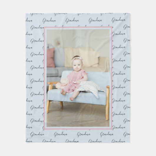 Foto und Text Einzigartige Personalisierte DIY Fleecedecke (Vorderseite)