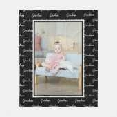 Foto und Text Einzigartige Personalisierte DIY Fleecedecke (Vorderseite)