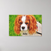 Foto und Text für personalisierte Hunde Leinwanddruck (Vorderseite)