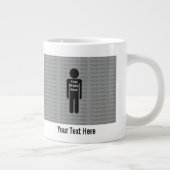 Foto und Text hier benutzerdefinierte Jumbo-Tasse (Rechts)