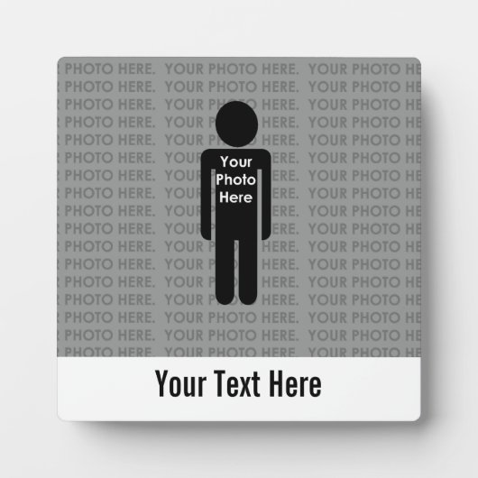 Foto und Text hier Benutzerdefiniertes Foto Plaque Fotoplatte (Vorderseite)