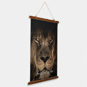 Foto und Text hinzufügen Wandteppich Mit Holzrahmen (Gewinkelt)