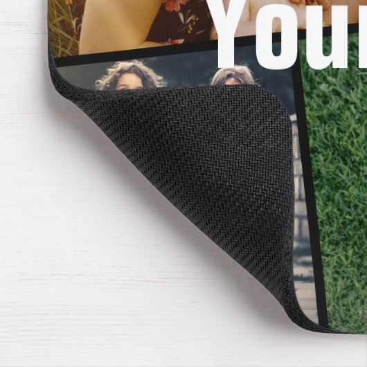 Foto und Text hochladen Mousepad (Ecke)