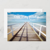 Foto und Text hochladen Postkarte (Vorne/Hinten)