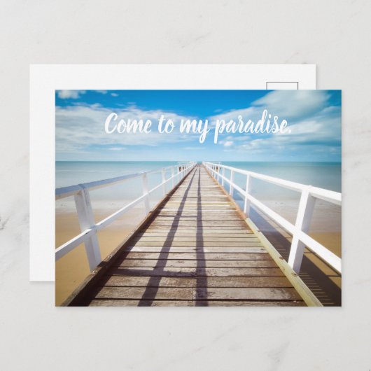 Foto und Text hochladen Postkarte (Vorne/Hinten)