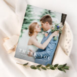 Foto und Text Hochzeit danke Postkarte<br><div class="desc">ein elegantes und dennoch schlichtes,  weißes Textdesign mit feinem Aussehen und einem schönen Foto,  das Bild und Text können personalisiert sein.</div>