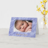 Foto und Text personalisierbar Karte (Gelbe Blume)