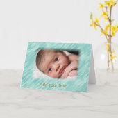 Foto und Text personalisierbar Karte (Gelbe Blume)