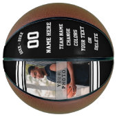 Foto und Text Personalisiert Basketball Ihre Farbe (Vorderseite)