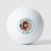 Foto und Text Personalisiert Bester Golfer nach Pa Golfball (Vorderseite)