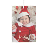 Foto und Text Personalisiert Keepake Autolufterfrischer (Vorderseite)