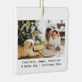 Foto und Text Personalisierte Keramik Oramen Keramikornament (Rechts)