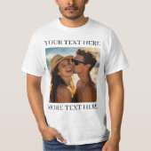 Foto und Text T-Shirt (Vorderseite)