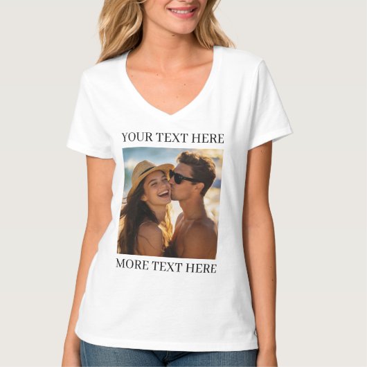 Foto und Text T-Shirt (Vorderseite)