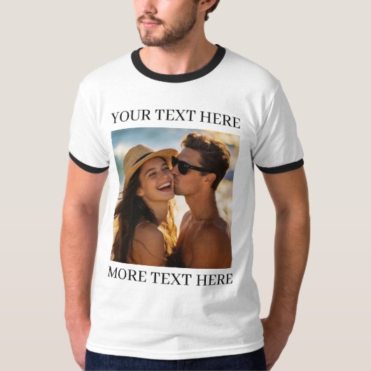 Foto und Text T-Shirt (Vorderseite)