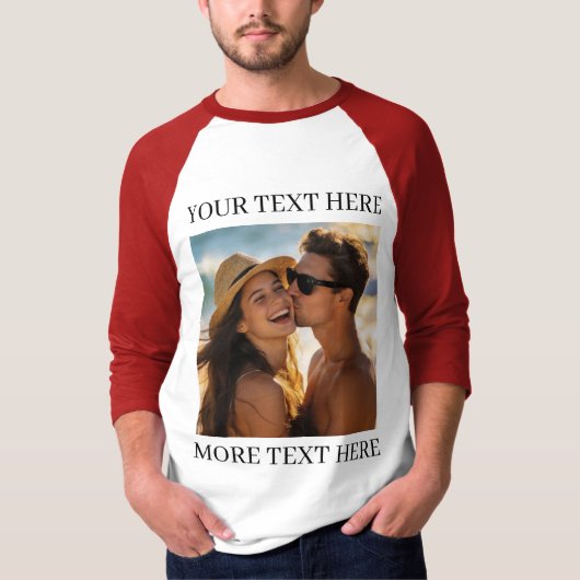 Foto und Text T-Shirt (Vorderseite)