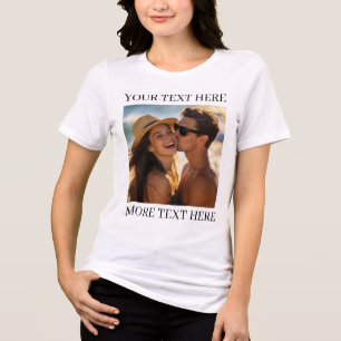 Foto und Text Tri-Blend Shirt