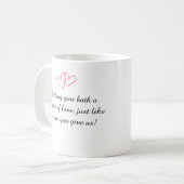 Foto- und Textgeschenk für Mama oder Familie Kaffeetasse (Vorderseite Links)