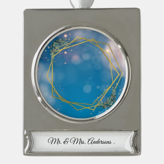 Foto- und Textrahmen für personalisierte Ornamente (Vorderseite)