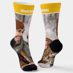 Foto und Textvorlage für personalisierte Neuerunge Socken