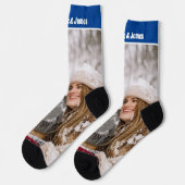 Foto und Textvorlage für personalisierte Neuerunge Socken (Linkes Detail)