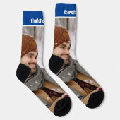 Foto und Textvorlage für personalisierte Neuerunge Socken (Rechts)