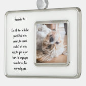 Foto und Verse für das Herz Ihres Hauses anpassen Rahmen-Ornament Silber (Links)