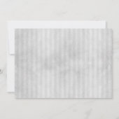 Foto und Vintage Streifen | Graue Hochzeit Einladung (Rückseite)