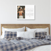 Foto und Vows zum Geburtstag von Hochzeiten Leinwanddruck (Insitu (Schlafzimmer))
