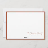 Foto und Weihnachtsgrüße Feiertagskarte (Rückseite)