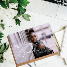 Foto und Weiße Landschaft Typografie Abschluss 2 Einladung