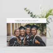 Foto-Uni-Abschluss für individuell anpassbare Kall Ankündigung (Stehend Vorderseite)