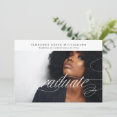 Foto-Uni-Abschluss für individuell anpassbare Kall Ankündigung (Stehend Vorderseite)