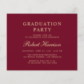 Foto Uni-Abschluss Party Einladung (Rückseite)