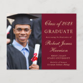 Foto Uni-Abschluss Party Einladung (Vorderseite)