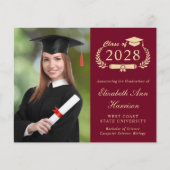 Foto Uni-Abschluss Party Einladung (Vorderseite)